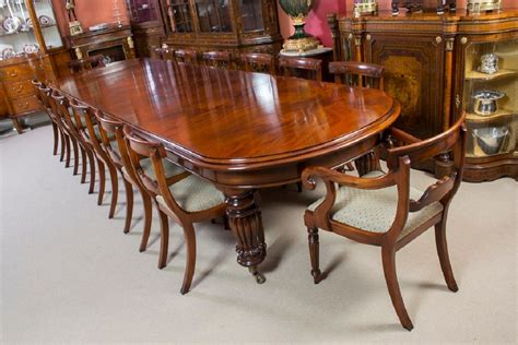 Mahogany dining tables are perfect for adding warmth and depth to the space. Vintage Victorian Mahogany Dining Table with 14 Chairs ...
