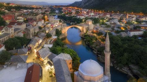 Bosnia And Herzegovina Old Bridge Mostar 4k Ultra Hd Wallpaper For