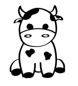 VACA DIBUJO SENCILLO Dibujos fáciles de hacer