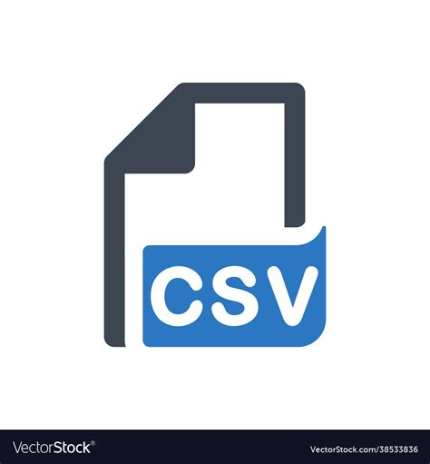 Csv File Icon Royalty Free Vector Image Vectorstock