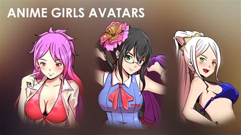 Anime Girls Avatars In 2d Assets Ue Marketplace