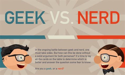 Are You A Geek Or A Nerd Infographic