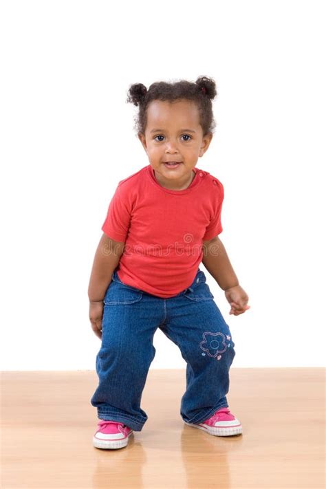 Adorable African Baby Dancing Stock Image Image Of Jump Children
