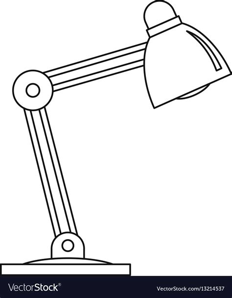 West elm staggered glass table lamp + usb open bronze new 11w x 6.5d x 20h. Table lamp icon outline style Royalty Free Vector Image