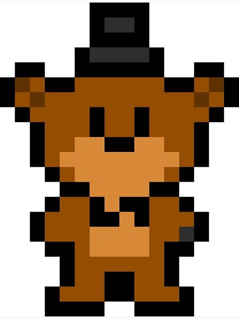 How To Build Freddy Fazbear From Fnaf Pixel Art In Minecraft Youtube