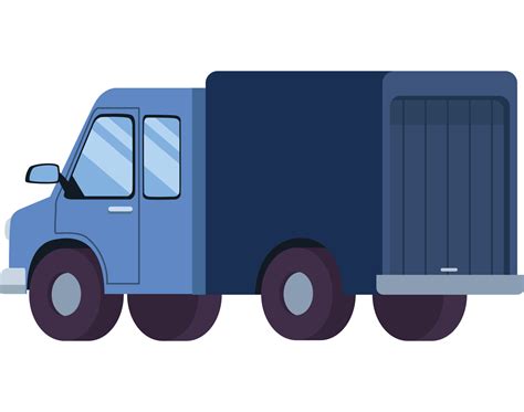 Blue Truck Transport 24092386 Png