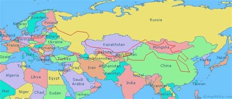 Map Of Asia And Europe Photos Cantik