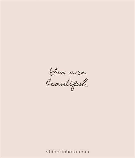 You Are Beautiful Quotes And Sayings