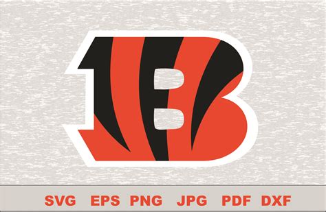 Cincinnati Bengals Layered Svg Logo Silhouette Studio Transfer Iron On