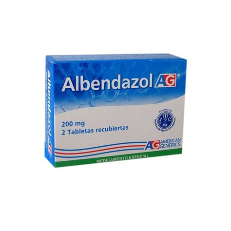 Albendazol 200 Mg 2 Tabletas Ag Albendazol