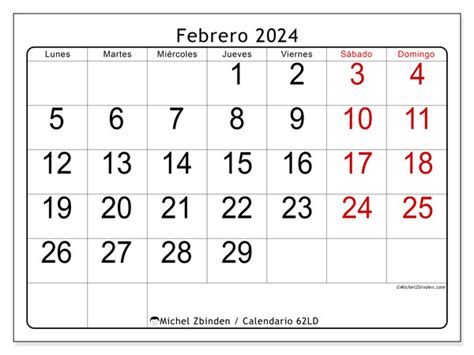 Calendario Febrero Visibilidad Ld Michel Zbinden Co