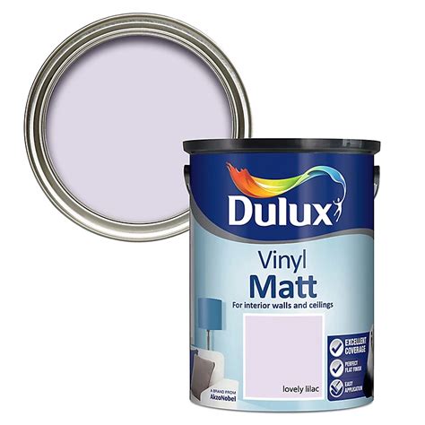 Dulux Lovely Lilac Vinyl Matt Emulsion Paint 5l Tradepoint