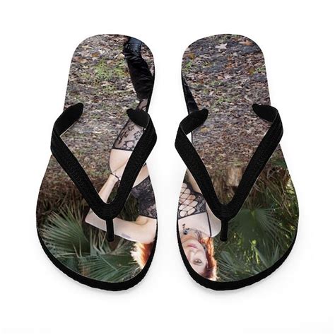 Sexy Redhead Wearing Lingerie Outdoors Flip Flops By Cspmedia Cafepress
