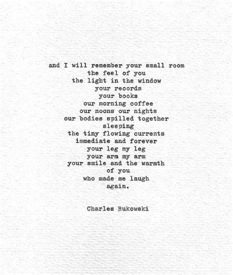 Romantic Charles Bukowski Love Quotes Cocharity