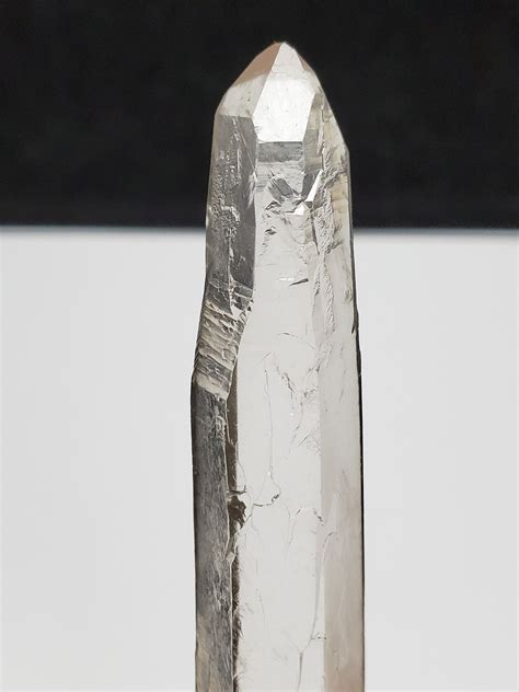 Stunning Slender Quartz Laser Wand From Diamantina Brazil Large Crystal Glyphs And Keys 43