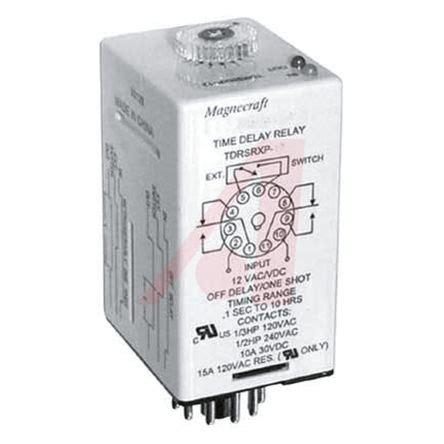 Control power is applied continuously. TDRSRXP-12 | One Shot Multi Function Timer Relay, Octal ...
