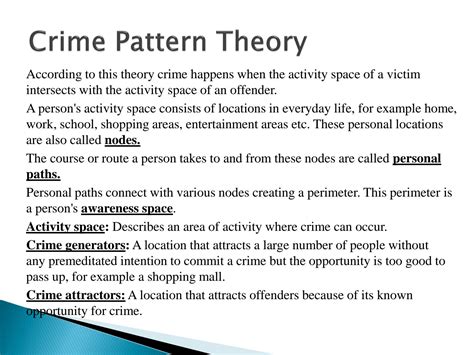 SOLUTION: Criminology notes on Crime pattern theory - Studypool