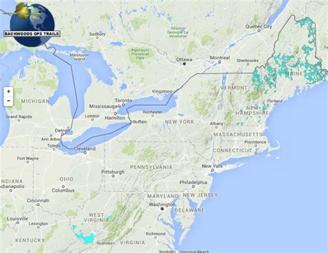 Nh Me Wv Atv Trail Map For Garmin Gps