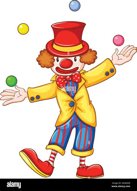 A Clown Juggling Stock Vector Image And Art Alamy