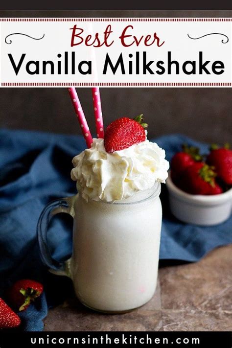 Classic Vanilla Milkshake Video Unicorns In The Kitchen Homemade