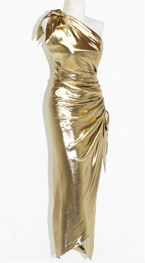 Royal warrant holders since 2001. Vintage Gold Lame Ruched Cocktail Gown Dress M by thevintedgeco | Cocktail gowns, Gowns dresses ...