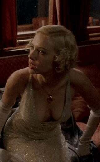 Scarlett Johansson Standing Up In Low Cut Dress Nude Celebs