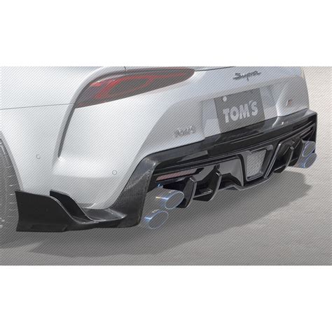 Evasive Motorsports TOM S Racing Rear Bumper Diffuser Dry Carbon Toyota GR Supra A