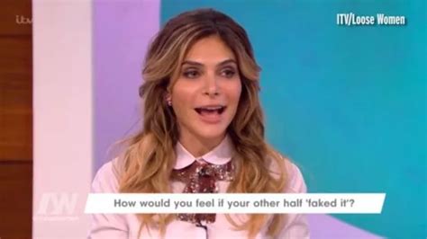 Robbie Williams Storms Loose Women Stage After Wife Ayda Field Says She Fakes Orgasms Mirror