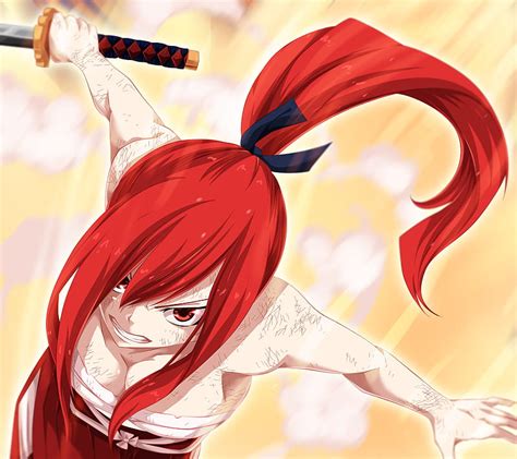 erza scarlet anime fairy tail manga hd wallpaper peakpx