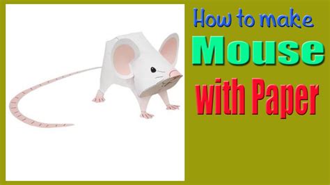 How To Make Mouse With Paper 3d Paper Toys Creative Park Youtube