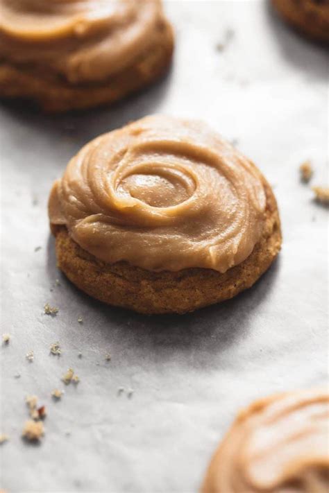 Pumpkin Cookies With Brown Sugar Frosting Creme De La Crumb