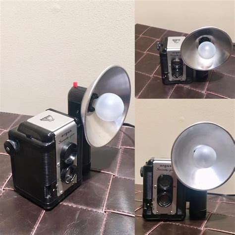 Vintage Argus Bakelite Camera Lamp With Side Flash Camera Lamp