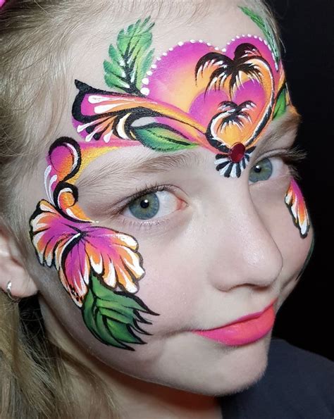 Pin By Lucy Jayne On Face Paint Tropical Creative Halloween Makeup