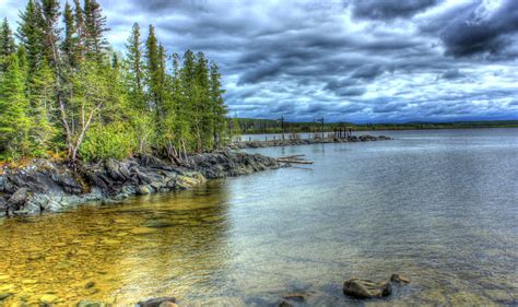 Scenic Lakeshore At Lake Nipigon Ontario Canada Image Free Stock