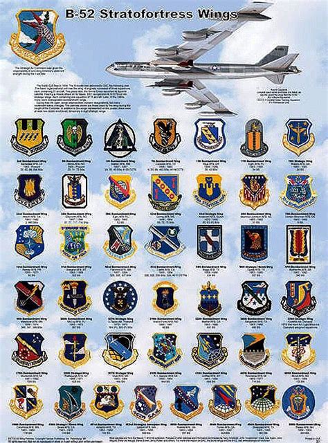 B 52 Squadrons B 52 Stratofortress Military Aircraft Military Insignia