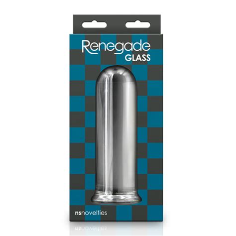 Renegade Glass Rook Anal Plug Clear