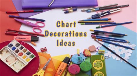 Chart Paper Decoration Making Ideas Chart Drawing Project Youtube