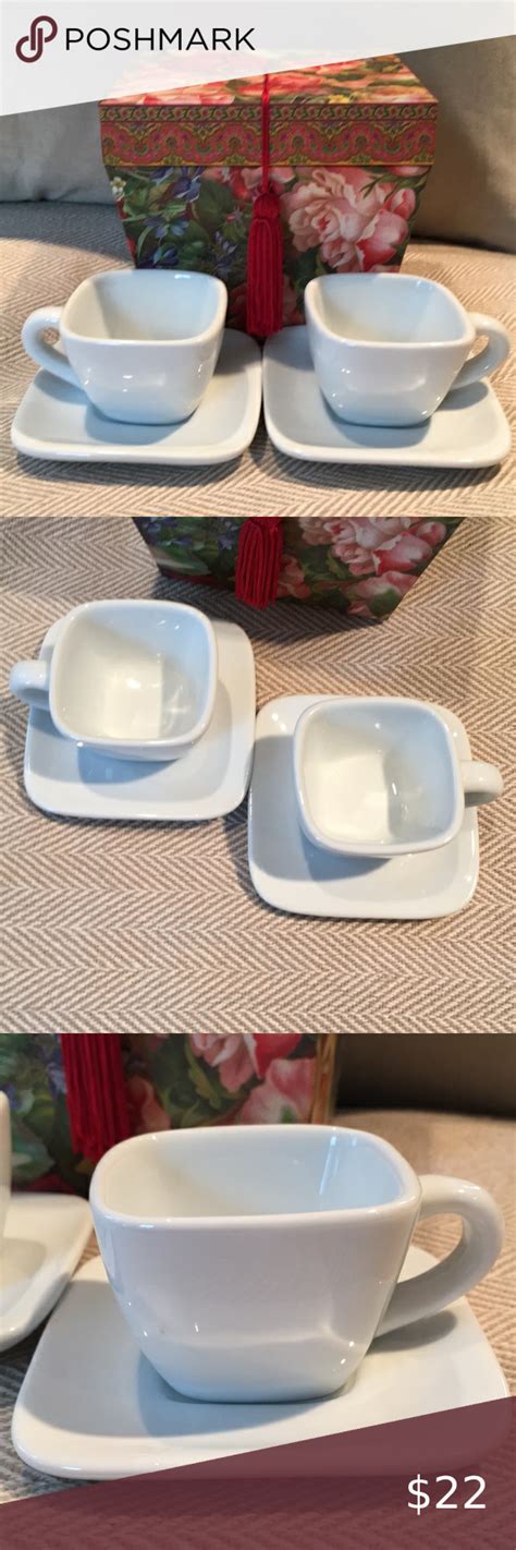 Whether simple cup or elaborate figure, our quality standards are the same for. Crate&Barrel espresso cups and saucers | Espresso cups ...