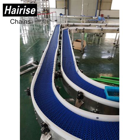 Hairise Plastic Modular Belt Conveyor With Turn China All Ka
