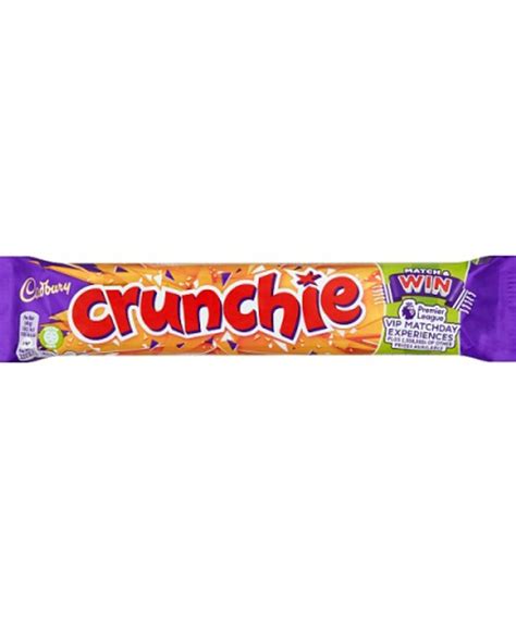 cadbury crunchie chocolate bar 48 x 40g regency foods