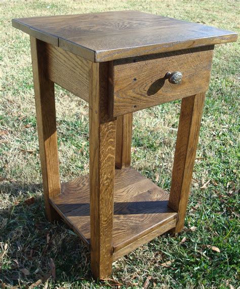 Reclaimed Wood Side Table Small Side Table Rustic Wood