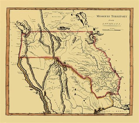 Map Of Missouri 1814 By Andrew Fare Old Map Vintage Map Missouri