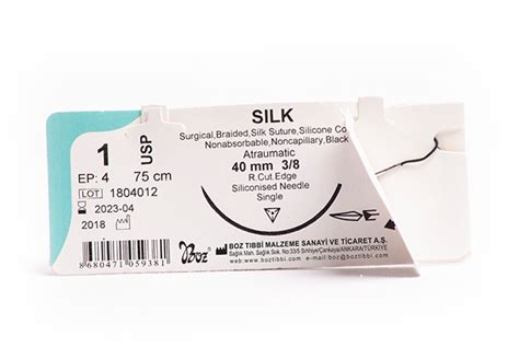Silk Non Absorbable Surgical Veterinary Sutures Boz Medical