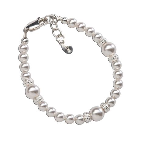 Sophia Sterling Silver Pearl Bracelet Silver Pearl Bracelet Pearl
