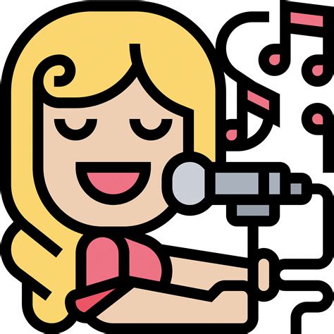 Singer Performer Karaoke Musician Entertainment Icon Download On
