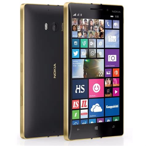 Nokia Lumia 930 32gb Noir Or Débloqué 20mp Caméra Dolby Numérique
