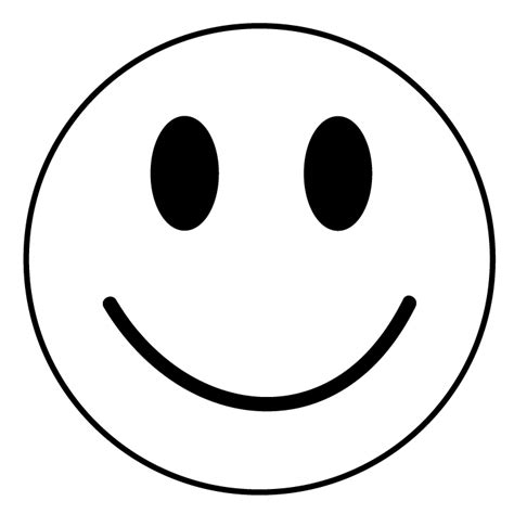 Happy Face Outline Clipart Best