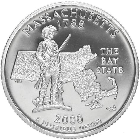 2000 S Proof State Quarter Set Gem Dcam No Box Or Coa 5 Coins Cn Clad