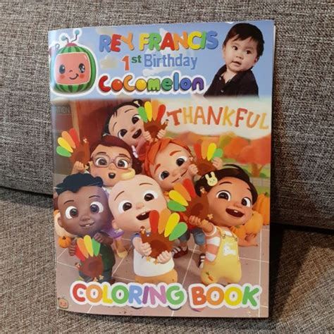 Cocomelon Coloring Pages Birthday C O C O M E L O N C O L O R I N G P
