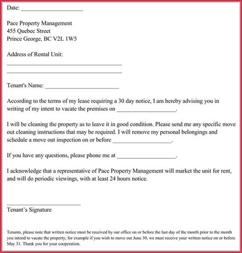 Sample shorter resignation letter format. 30 Day Notice Letter Templates - 12+ Samples in Word & PDF ...